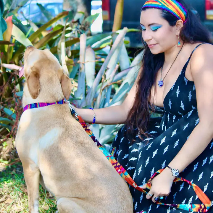 Tribal Pattern Ecuadorian Pet Dog Leash