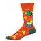 Holy Guacamole mens sock - Burnt Orange