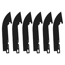 True Swift Edge 3.5" Drop Point Replacement Blade, Pack of 6