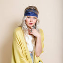 Boho Chic Wide Band Tie-Dye Headwrap