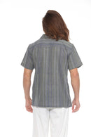 Striped Overdyed Homespun Camp Shirt