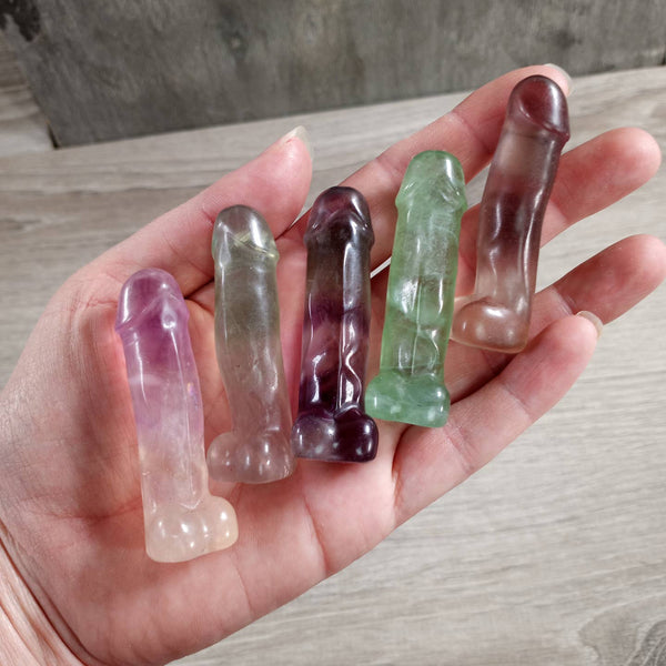 Fluorite Phallic Crystal Figurine
