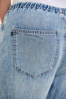 Judy Blue High Waisted Palazzo Featherweight Jeans with Drawcord