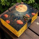 Moon Phase Fat Journal – Vintage Leather Grimoire