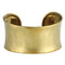 Gold Hammered Rounded Cuff