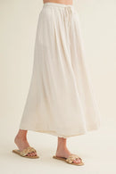 Cascading Volume Drawstring Waist Pants