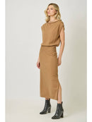 Sleeveless Sweater Dress - Cappuccino