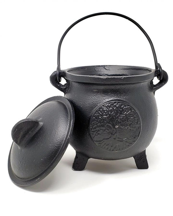 Cast Iron Tree of Life Cauldron - Large