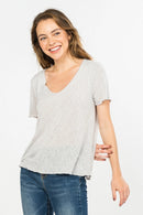 Casual Slubby Relaxed Fit Tee