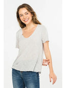 Casual Slubby Relaxed Fit Tee