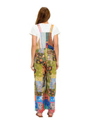 Hippie Boho Print Patchwork Overall