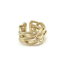 Gold Plated Adjustable Rings