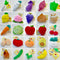 Fruits And Veggies Plush Key Charm