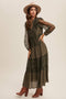 Tiered Lace Maxi Boho Dress