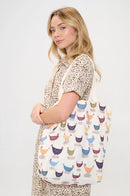 Rooster Print Tote Bag