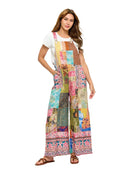 Hippie Boho Print Patchwork Overall