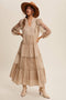 Tiered Lace Maxi Boho Dress