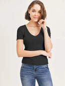 Everyday V-Neck Short Sleeve Top