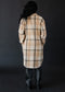 Tan, Black & Beige Plaid Long Flannel