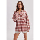 Oversized Plaid Button Down Shirt