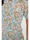 Abstract Floral Print Overall