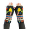 Handmade Knit Fingerless Floral Gloves