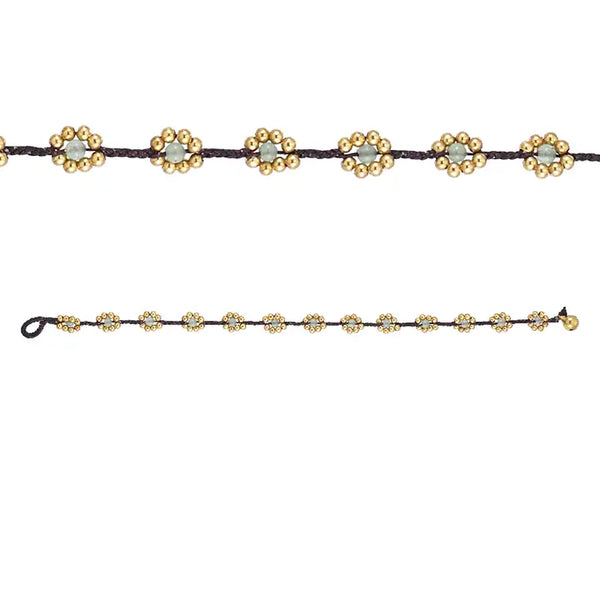 Bronze Bead Spaced Flower