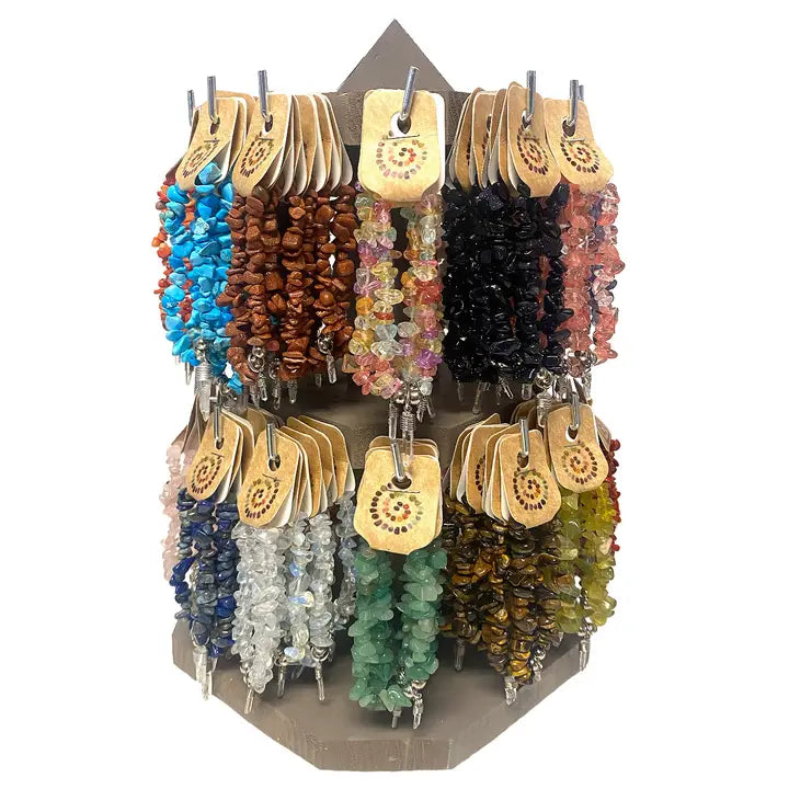 Stretchy Bracelet with Hanging Crystal