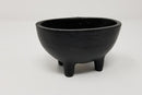 Oval Cast Iron Cauldron 4"L x 2.75"W x 2.5"H