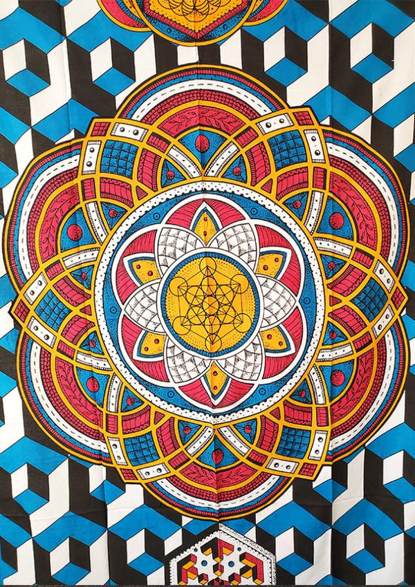 Geometric Design Tapestry