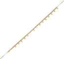 Gold Disc on Gold Chain Anklet