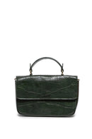 Wilma Faux Croc Mini Flap Top Handle Crossbody
