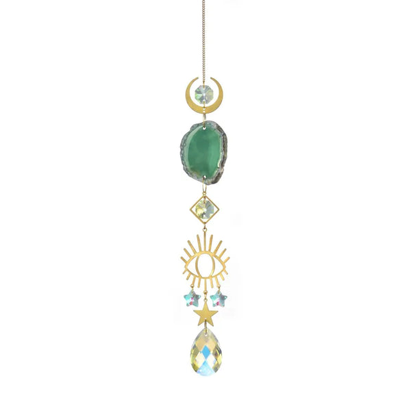 Agate Moon Sun Suncatcher