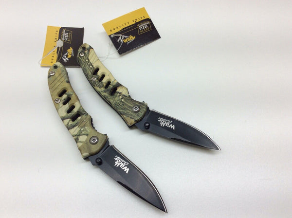 Green Camo Stainless Steel Knife