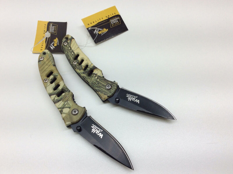 Green Camo Stainless Steel Knife