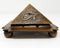 Solid Brass Egyption 9 Pyramid Cone Burner 2 1/2" x 4"