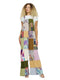 Overall Hippie Floral Patchwork