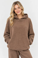 Corduroy Hooded Sweatshirt W/ Pockets