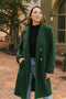 Sherpa Coat- Hunter Green