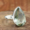 Faceted Green Amethyst - Sterling Silver