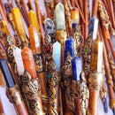 Offset Natural Stone Point & Chonta Wood Hair Stick