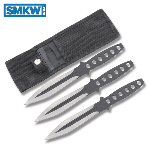 Black Streak Triple Thrower Knife Set