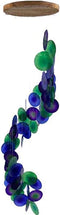 Blue, Green, Purple Spiral Capiz Chime
