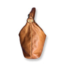 PIA Cognac Vintage Style Cowhide Leather Bag