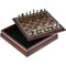 Metal Chessman with Wooden Board