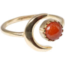 Assorted Adjustable Sun & Moon Brass Rings in Gold Tones