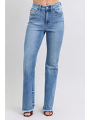 Judy Blue - High Waisted Bootcut with Fray Hem