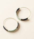 Kaia Hoop Earrings-Blue