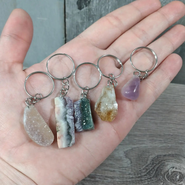 Assorted Gemstone Keychains