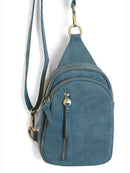 Faux Suede Skyler Sling Bag